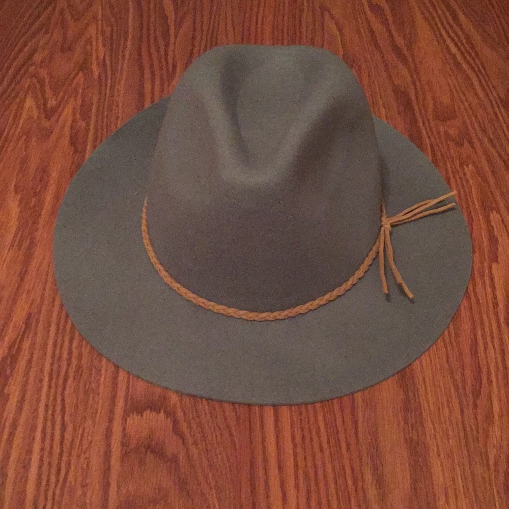 Gray wool hat